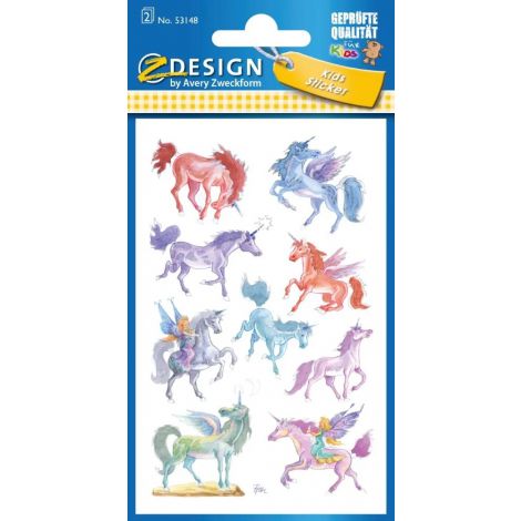 Naklejki Avery Jednorożce Pastel